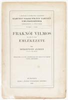 Berzeviczy Albert Fraknói Vilmos ig. és t. tag emlékezete. Bp., 1927. MTA 45p. Kiadói papírborítóval