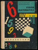 Lukács Ernőné - Tarján Rezsőné: Vidám matematika. Búvár Könyvek 36. Bp., 1963, Móra. Kiadói kopott, karcos félvászon-kötés.