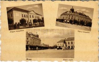 1942 Makó, Polgári leányiskola, Városi bérpalota, Fő tér (EK)