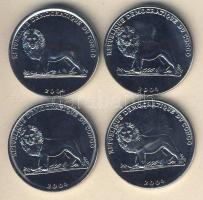 Kongó 2004. 1F 4klf db "II.János Pál pápa" sorozat, szettben T:BU