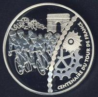 Franciaország 2003. 1 1/2€ Ag "Tour de France - Champs Élysées" T:PP Eredeti dís...