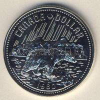 Kanada 1980. 1$ Ag "Jegesmedve" T:PL eredeti csomagolású díszdobozban, kontrollszámmal