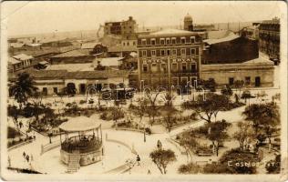 1924 Tampico, general view, Hotel Royal, tram. photo