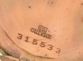 14K arany (Au) női zsebóra szép számlappal, működő szerkezettel d: 30 mm, br 20,7 g. díszdobozzal