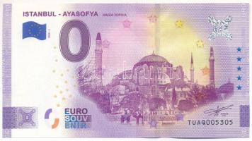 Törökország 2020. 0E Istanbul - Ayasofya (Hagia Sophia) szuvenír bankjegy T:UNC  Turkey 2020. 0 Euro Istanbul - Ayasofya (Hagia Sophia) souvenir banknote C:UNC