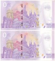 Törökország 2022. 0E "Aslan" szuvenír bankjegy (2x) sorszámkövetők "TUBV000953 - TUBV...