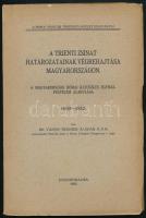 Vanyó Tihamér Aladár: A trienti zsinat határozatainak végrehajtása Magyarországon. A magyarországi római katolikus egyház fegyelem alakulása. 1600-1850. Különlenyomat. Római Magyar Történeti Intézet kiadványai. Pannonhalma, 1933, (Bp., Korda Rt.-ny.) Kiadói papírkötés, felvágatlan lapokkal.