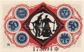 Német Birodalom / Weimari Köztársaság / Bielefeld 1921. 50Pf (6x) 6klf db, teljes sor T:I