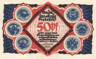 Német Birodalom / Weimari Köztársaság / Bielefeld 1921. 50Pf (6x) 6klf db, teljes sor T:I