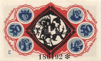 Német Birodalom / Weimari Köztársaság / Bielefeld 1921. 50Pf (6x) 6klf db, teljes sor T:I