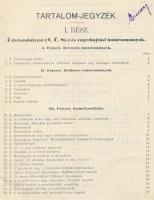 1910 Díjszabás a személy- podgyász-, expresszáruk- és kutyák szállítására a Budapesti Helyiérdekű Va...