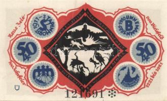 Német Birodalom / Weimari Köztársaság / Bielefeld 1921. 50Pf (6x) 6klf db, teljes sor T:I