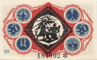 Német Birodalom / Weimari Köztársaság / Bielefeld 1921. 50Pf (6x) 6klf db, teljes sor T:I