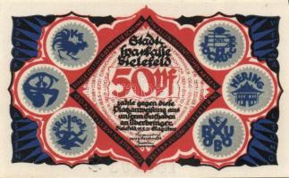 Német Birodalom / Weimari Köztársaság / Bielefeld 1921. 50Pf (6x) 6klf db, teljes sor T:I