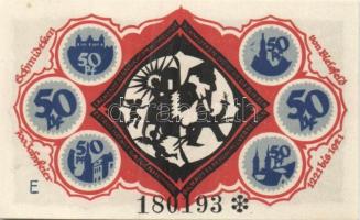 Német Birodalom / Weimari Köztársaság / Bielefeld 1921. 50Pf (6x) 6klf db, teljes sor T:I