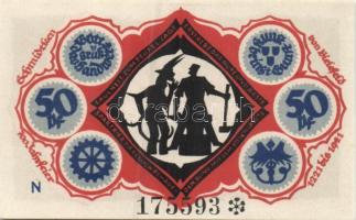 Német Birodalom / Weimari Köztársaság / Bielefeld 1921. 50Pf (6x) 6klf db, teljes sor T:I