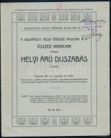 1911 A Budapesti Helyiérdekű Vasúak vonalain érvényes helyi árú díjszabás. II.- rész BHÉV egy térképpel. 16 p. + 1 t.