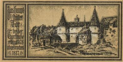 Német Birodalom / Weimari Köztársaság / Stuttgart 1922. 50Pf (12x) 12 klf db, teljes sor T:I