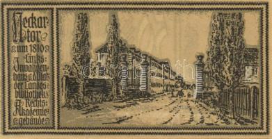 Német Birodalom / Weimari Köztársaság / Stuttgart 1922. 50Pf (12x) 12 klf db, teljes sor T:I