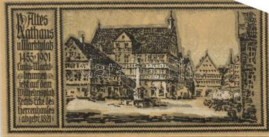 Német Birodalom / Weimari Köztársaság / Stuttgart 1922. 50Pf (12x) 12 klf db, teljes sor T:I