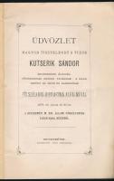 Üdvözlet nagy tisztelendő s tudós Kutserik Sándor kegyesrendi áldozás, főgymnasiumi rendes tanárnak,...