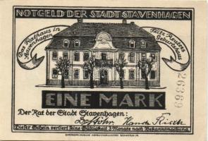 Német Birodalom / Weimari Köztársaság / Stavenhagen DN 25Pf + 50Pf + 1M 3 klf db, teljes sor T:I