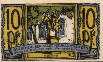 Német Birodalom / Weimari Köztársaság / Neuhaldensleben DN 10Pf + 25Pf + 50Pf 3 klf db, teljes sor T:I