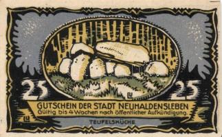 Német Birodalom / Weimari Köztársaság / Neuhaldensleben DN 10Pf + 25Pf + 50Pf 3 klf db, teljes sor T...