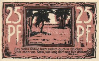 Német Birodalom / Weimari Köztársaság / Neuhaldensleben DN 10Pf + 25Pf + 50Pf 3 klf db, teljes sor T...