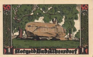 Német Birodalom / Weimari Köztársaság / Albersdorf 1922. 50Pf + 1M + 2M 3 klf db, teljes sor T:I-