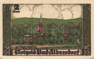 Német Birodalom / Weimari Köztársaság / Albersdorf 1922. 50Pf + 1M + 2M 3 klf db, teljes sor T:I-