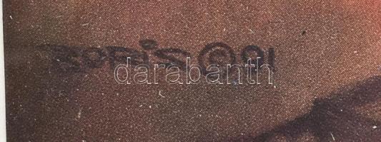 1991, Boris Vallejo fantasy nyomat. Jelzett a nyomtatványon. Keretben, 27x21 cm