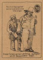 Német Birodalom / Weimari Köztársaság / Hamburg 1921. 20Pf + 25Pf + 30Pf 3 klf db, teljes sor T:I