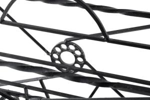 Kovácsoltvas újságtartó, 42x45x22 cm