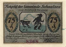 Német Birodalom / Weimari Köztársaság / Schnelsen DN 25Pf (2x) + 50Pf (2x) + 75Pf (2x) 6 klf db, tel...