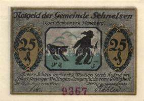 Német Birodalom / Weimari Köztársaság / Schnelsen DN 25Pf (2x) + 50Pf (2x) + 75Pf (2x) 6 klf db, tel...