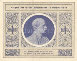 Német Birodalom / Weimari Köztársaság / Wesselburen DN 50Pf + 1M + 2M 3 klf db, teljes sor T:I