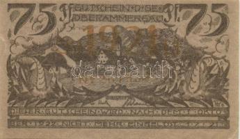 Német Birodalom / Weimari Köztársaság / Oberammergau 1921. 25Pf + 50Pf + 75Pf 3 klf db, teljes sor T:I-