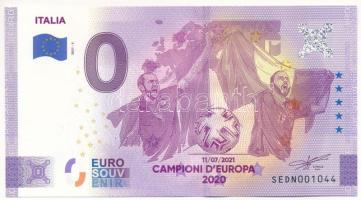 Olaszország 2021. 0E Labdarúgó Európa Bajnokság szuvenír bankjegy SEDN001044 T:UNC Italy 2021. 0E Campioni dEuropa 2020 souvenir banknote SEDN001044 C:UNC