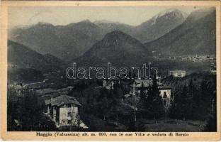1939 Barzio (Valsassina), Maggio alt. m. 800, con le sue Ville e veduta di Barzio / general view