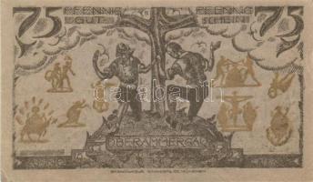 Német Birodalom / Weimari Köztársaság / Oberammergau 1921. 25Pf + 50Pf + 75Pf 3 klf db, teljes sor T...