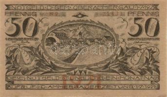 Német Birodalom / Weimari Köztársaság / Oberammergau 1921. 25Pf + 50Pf + 75Pf 3 klf db, teljes sor T...