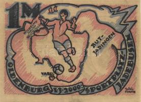 Német Birodalom / Weimari Köztársaság / Oldenburg 1922. 1M (2x) + 2M (2x) + 3M (2x) 6 klf db, teljes...