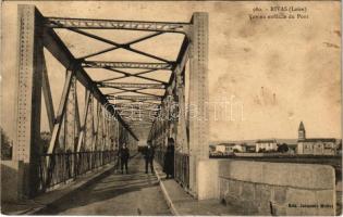 1913 Rivas, Vue en enfilade du Pont / bridge (pinhole)