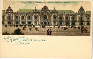 Paris, Souvenir de l'Exposition Universelle de 1900. Partie Médiane de l'Esplanade des Invalides, Palais Coté Fabert / Paris World Fair. litho