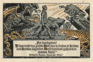 Német Birodalom / Weimari Köztársaság / Eschershausen 1921. 10Pf + 25Pf + 50Pf + 75Pf + 1M + 2M 4 kl...