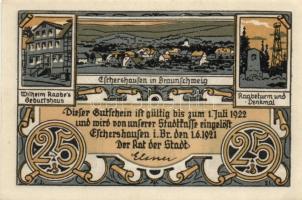 Német Birodalom / Weimari Köztársaság / Eschershausen 1921. 10Pf + 25Pf + 50Pf + 75Pf + 1M + 2M 4 kl...