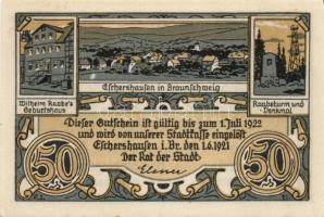 Német Birodalom / Weimari Köztársaság / Eschershausen 1921. 10Pf + 25Pf + 50Pf + 75Pf + 1M + 2M 4 kl...