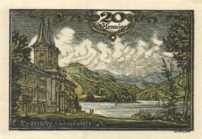 Német Birodalom / Weimari Köztársaság / Tegernsee 1921. 10Pf + 20Pf + 30Pf + 40Pf 4 klf db, teljes s...