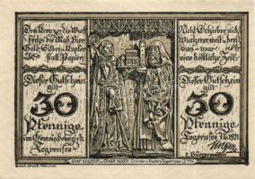 Német Birodalom / Weimari Köztársaság / Tegernsee 1921. 10Pf + 20Pf + 30Pf + 40Pf 4 klf db, teljes s...